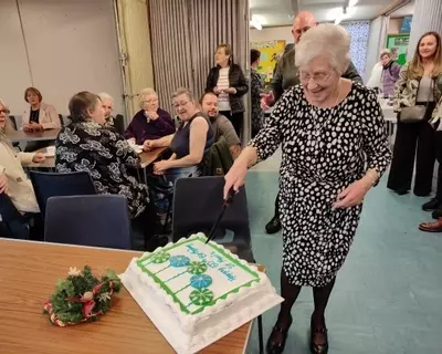 Cutting Cake 50 Years St Pauls